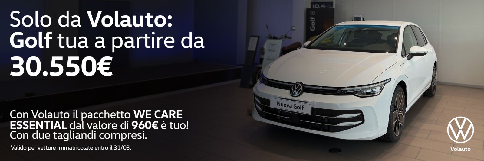 Guidicar - Nuova Golf con Pacchetto WeCare