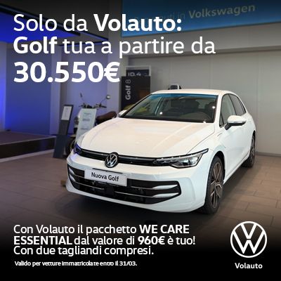 Guidicar - Nuova Golf con Pacchetto WeCare