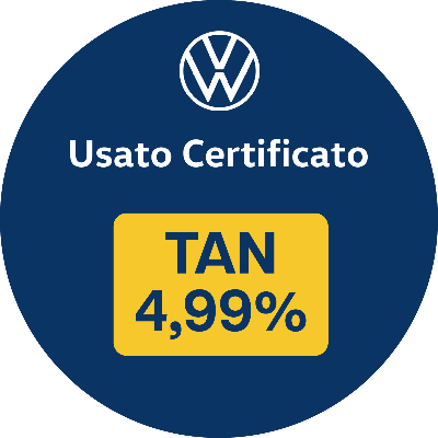 Guidicar - Tan 4,99% Usato Volkswagen Certificato