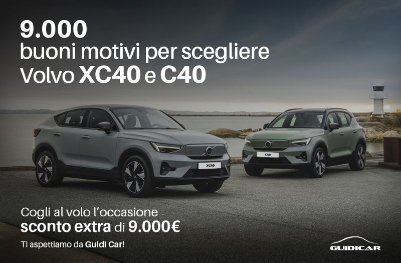 GuidiCar - 9.000 buoni motivi per scegliere Volvo XC40 e C40