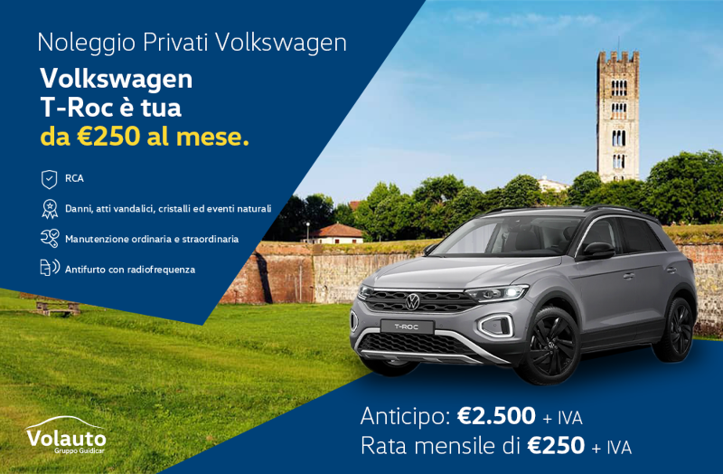 GuidiCar - Volkswagen T-Roc con Noleggio Privati 