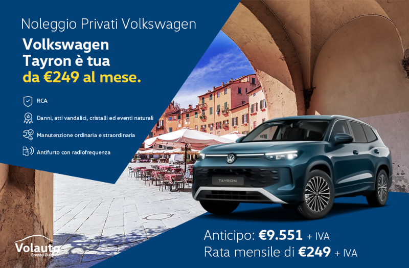 GuidiCar - Volkswagen Tayron con Noleggio Privati 