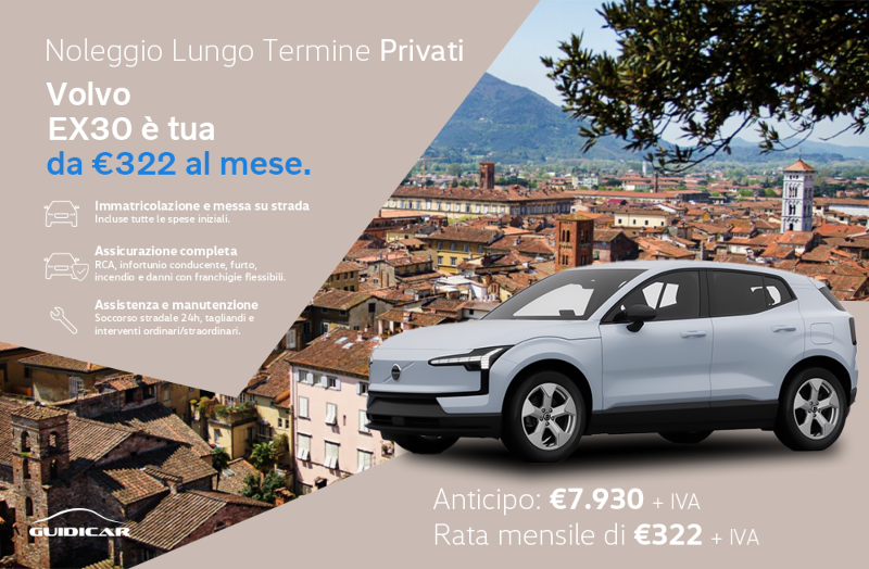 GuidiCar - Noleggio Volvo EX30 privati